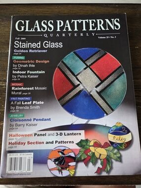 Fashion Magazine Glass Patterns Quarterly — Red, Blue, Green, Black, White
